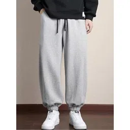 YOU FOREVER Men Cotton Baggy Mid Rise Joggers-picture-39
