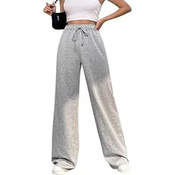 you forever Women?s Relaxed Fit Track Straight Fits ? High Waist Pants with Pockets for Sporty & Casual Look-picture-55