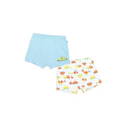 You Got Plan B Boys Pack Of 2 Printed Pure Cotton Mid-Rise Boxers-picture-22