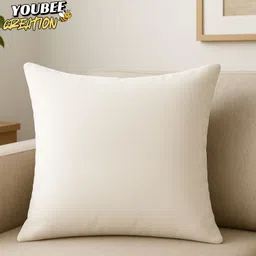 youbee creation Microfibre Cushion Pack of 5 Solid Soft Square Cushion for Sofa, Living Room Decor 20x20 Inch Throw Pillow-picture-12