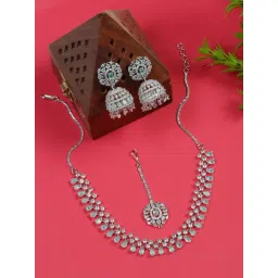 YouBella American Diamond Studded Jewellery Set-picture-34