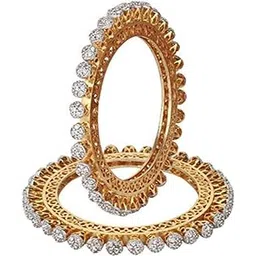 youbella Bangles for women Stylish Traditional Paccheli American Diamond Kada Bangles for Women and Girls-picture-23