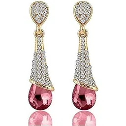 youbella Best Valentine Gifts : Valentine Collection Zircon Earrings for Girls & Women-picture-35