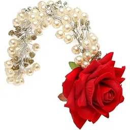 youbella Fashion Jewellery Floral Shape Hair Chain Hair Accessories for Girls and Women-picture-29