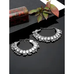 YouBella Gold-Plated Copper Strand Stylish Party Wear Anklets for Women - Set of 2-picture-17