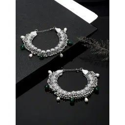 YouBella Gold-Plated Copper Strand Stylish Party Wear Anklets for Women - Set of 2-picture-23