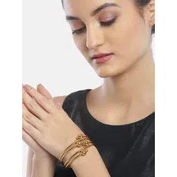 YouBella Gold Plated Stylish Traditional Bangle Set-picture-45