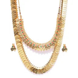 YouBella Gold-Plated Textured Jewellery Set-picture-41