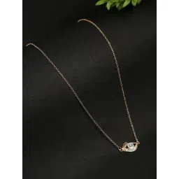 YouBella Jewellery Evil Eye Gold Plated Necklace for Girls and Women-picture-10