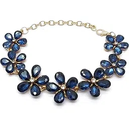 youbella Jewellery Gold Plated Stylish Latest Crystal Bracelet Bangle Jewellery for Girls and Women-picture-10