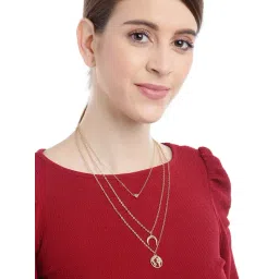 YouBella Jewellery Stylish ALLOY Gold Plated Pendant Necklace for Women-picture-28