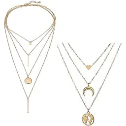 youbella Jewellery Stylish Combo of Two Necklace Chains for Women and Girls (Style 3)-picture-30