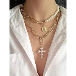 YouBella Multi Layer Necklace Jewellery Multi Strand-picture-16