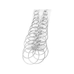 YouBella Silver Silver Stylish Hoop Earrings for Women - Set of 12-picture-27