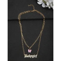 YouBella Stylish Jewellery Layered Gold Plated Multi Strand Necklace for Women-picture-24