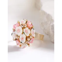 YouBella Stylish Love Multicolor Rose Ring-picture-20