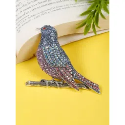 YouBella Stylish Multicolor Bird Shape Brooch-picture-42