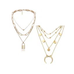 YouBella Stylish Necklace Chains Combo of 2-picture-24