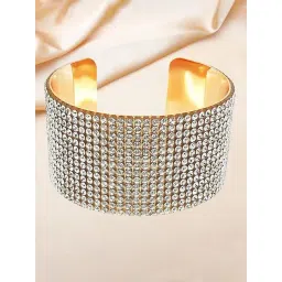 YouBella Stylish Party Wear Jewellery Gold-Plated Cuff Bracelet-picture-31