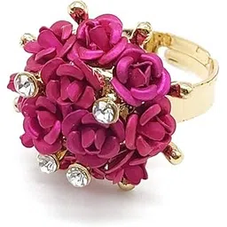 youbella Valentine Jewellery for women Stylish Love Rose Ring for Women/Girls-picture-16