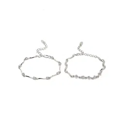 YouBella Women Set of 2 Silver-Plated Link Bracelet image 2