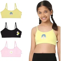 YouGotPlanB Cotton Everyday Training Bra for Pre-Teen Girls - Built-in Padding, Full Coverage, Adjustable Straps for 9-16 Years-picture-18