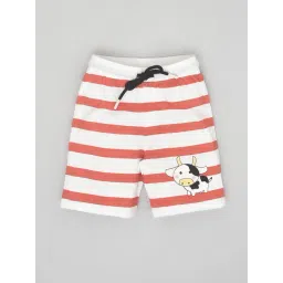 YOUMAA Boys Red Cotton Striped Shorts-picture-23