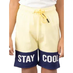 YOUMAA Boys Royal Blue Cotton Graphic Shorts-picture-39