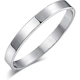 Fashion Jewelry Gift Rose Gold Black Gold Silver Openable Free Size Anti Tarnish Demi-Fine Jewellery Stainless Steel Trandy Kadaa Bracelet For Men And Boys.-image-11