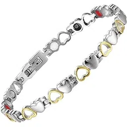 young & forever Bio Magnetic Latest Therapy Double Ton Titanium Metal Bracelet For Men & Women Health Magnetic Field Therapy Gifts-picture-48