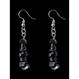 Young & Forever Black Contemporary Drop Earrings-picture-41