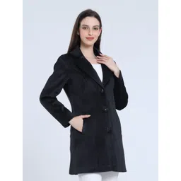 young club classic GERMAN VELVET Solid Coat For Women-picture-1