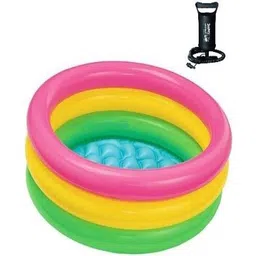 young star (USA*BOB-6) BEST SELLER,PEOPLE CHOICE PREMIUM QUALITY 2 FEETS(61 CM) WIDTH AND 22CM HEIGHT ,THREE COLOUR WATER BATH TUB POOL FOR YOURS LOVLY KIDS AND BABY WITH AIR PUMP.AGE 0-3 YEARS. Inflatable Swimming Pool, Inflatable Toy Pump-picture-38
