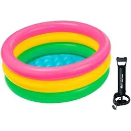 young star (USA*BOLD-20) BEST SELLER,PEOPLE CHOICE PREMIUM QUALITY 2 FEETS(61 CM) WIDTH AND 22CM HEIGHT ,THREE COLOUR WATER BATH TUB POOL FOR YOURS LOVLY KIDS AND BABY WITH AIR PUMP.AGE 0-3 YEARS. Inflatable Swimming Pool, Inflatable Toy Pump-picture-40