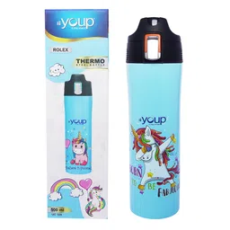 Youp Stainless Steel Blue CStainless steel insulated Unicorn design ROLEX water bottle of-500 ml-picture-13