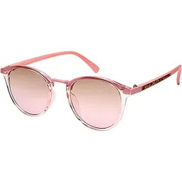 Gradient Sunglasses for Women UV Protection - Stylish Eyeglasses Frame Oval Small 49mm, Pink-image-8