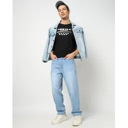 yousta Men Lightly Washed Relaxed Fit Jeans-picture-21
