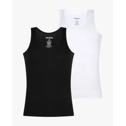 yousta Men Pack of 2 Cotton Vests-picture-18
