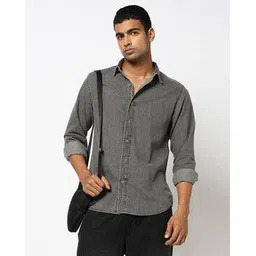 yousta Men Regular Fit Denim Shirt-picture-13