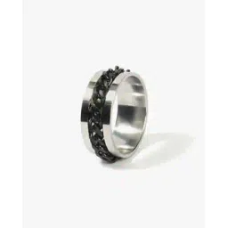 yousta Men Silver-Plated Metal Band Ring-picture-20