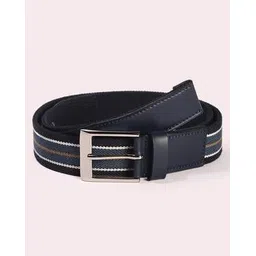 yousta Men Striped Webbed Belt with Buckle Closure-picture-28