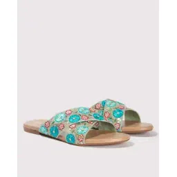 yousta Women Embroidered Open-Toe Slides-picture-35