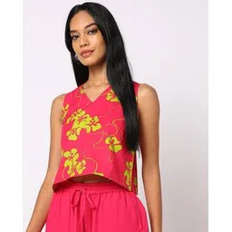 yousta Women Floral Print Regular Fit Top-picture-40