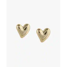 yousta Women Gold-Plated Heart Stud Earrings-picture-10