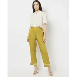 yousta Women Gota Patti Embroidered Regular Fit Pants-picture-43
