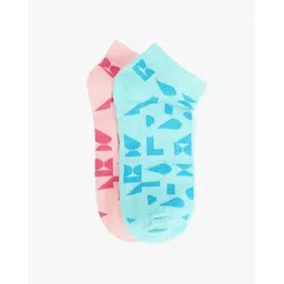 yousta Women Pack of 2 Ankle-Length Assorted Socks-picture-30