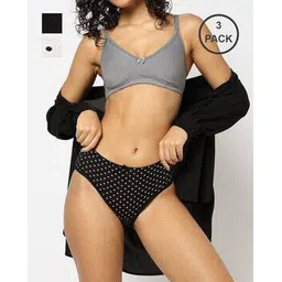 yousta Women Pack of 3 Hipster Panties with Elasticated Waist-picture-16