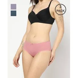 yousta Women Pack of 3 Hipster Panties with Lace Trim-picture-14