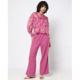 yousta Women Palazzos with Lace Insert-picture-29