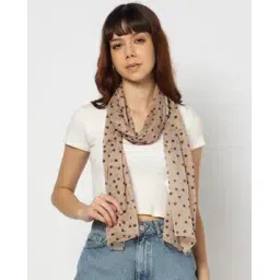 yousta Women Polka-Dot Print Scarf-picture-47